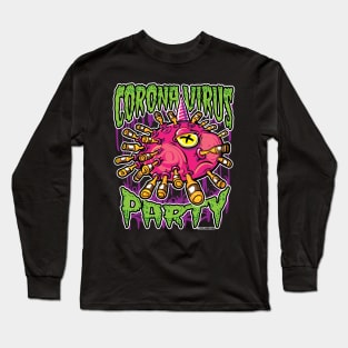 CoronaVirus ConVid-19 Party Long Sleeve T-Shirt